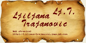 Ljiljana Trajanović vizit kartica